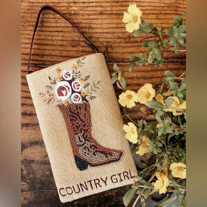 Bamboo Trading Company Women’s Beaded Country Girl Crossbody Wristlet Phone Bag